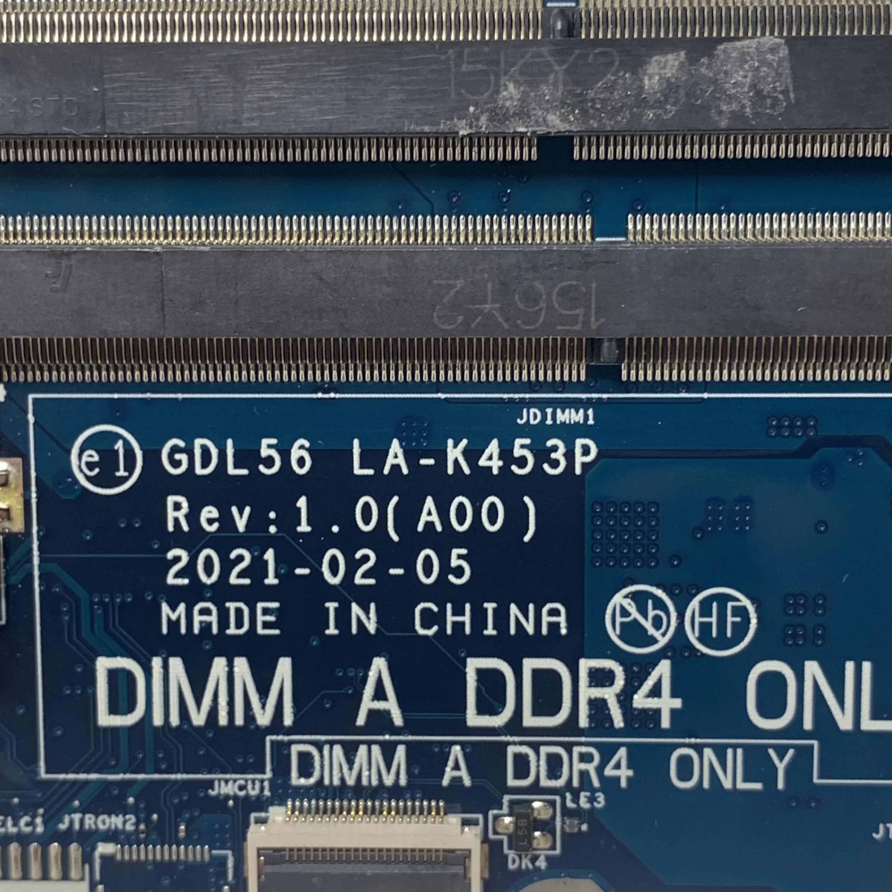

GDL56 LA-K453P CN-09YV3R 09YV3R 9YV3R For DELL G15 5515 Laptop Motherboard W/ Ryzen 7 5800H CPU GN20-E3-A1 RTX3060 100%Tested OK