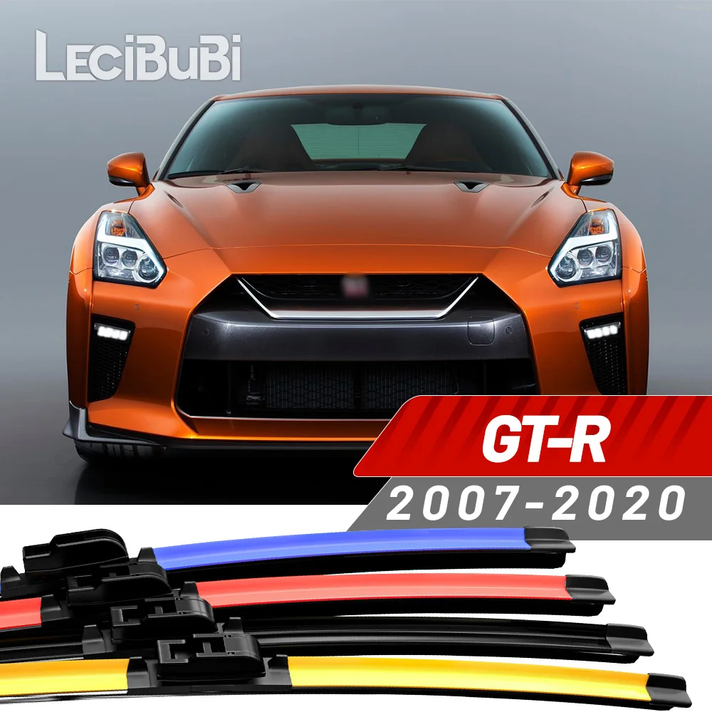 2pcs For Nissan GT-R GTR GT R R35 2007-2020 2012 2013 2014 2015 2016 2017 2018 Front Windshield Wiper Blades Windscreen Wipers