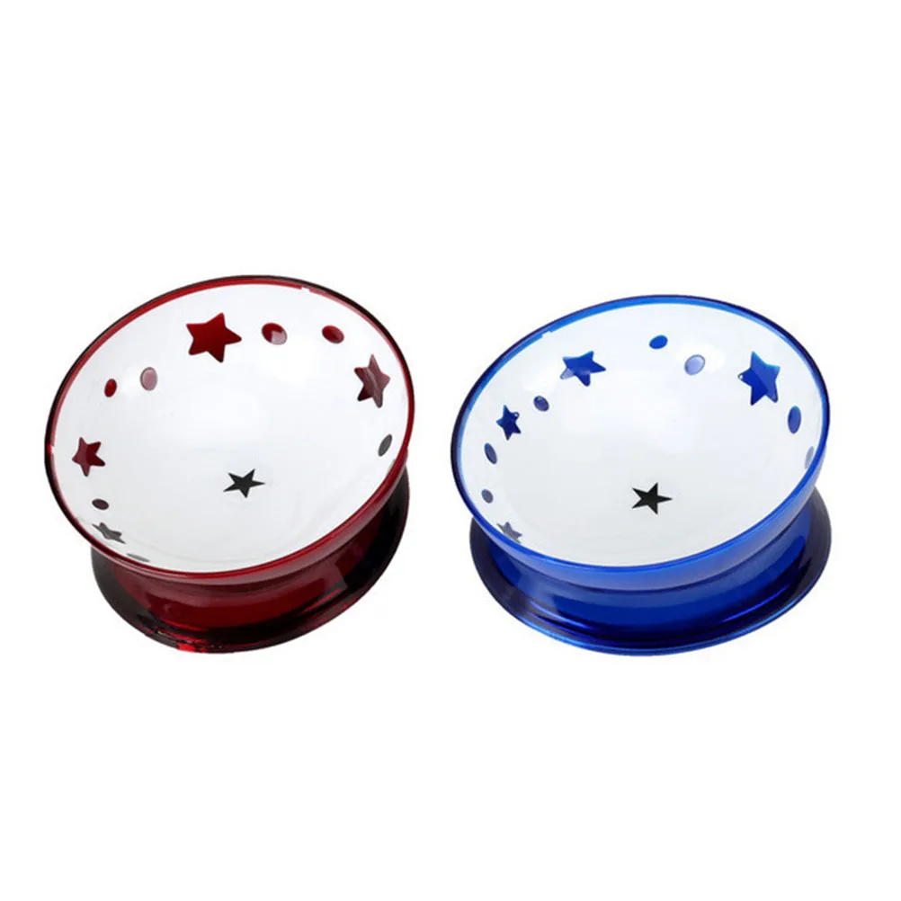 

Anti-Slip Resin Pet Lightweight Colorful Design Easy Cleaning for Cats Dogs Feeding Elevated Food Dispenser Cat Dog Bowl