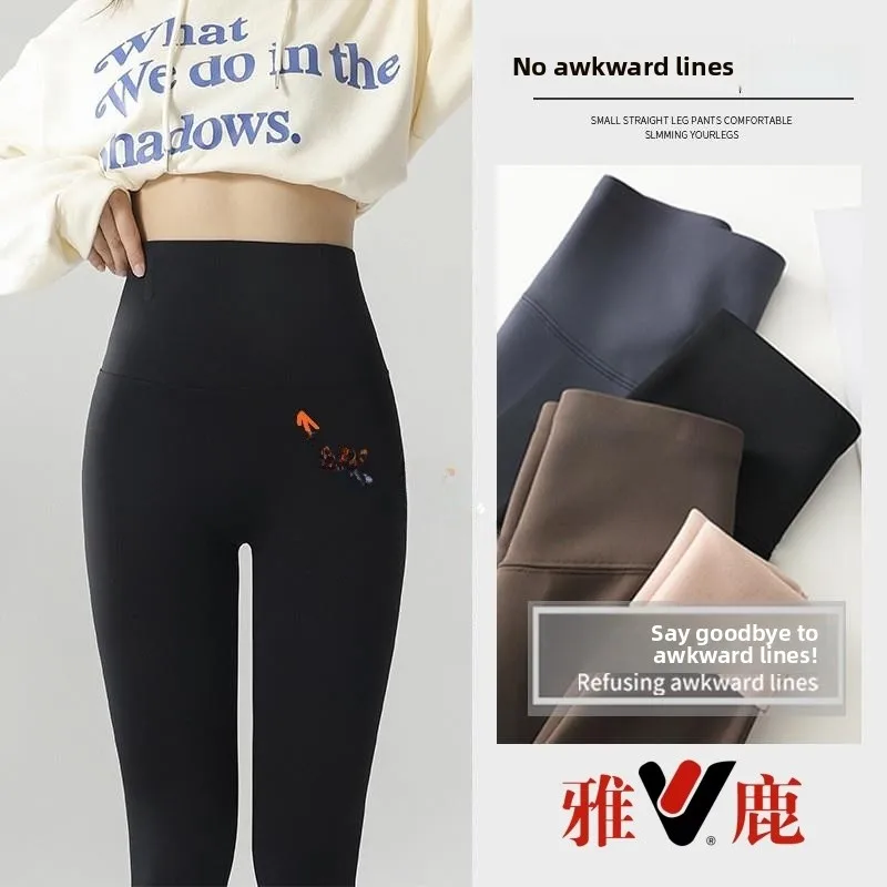 

Y arkskin Yoga Pants High Waist Thiened Fce Lined Sl Women's Spring Autumn Winter Boting Trousers