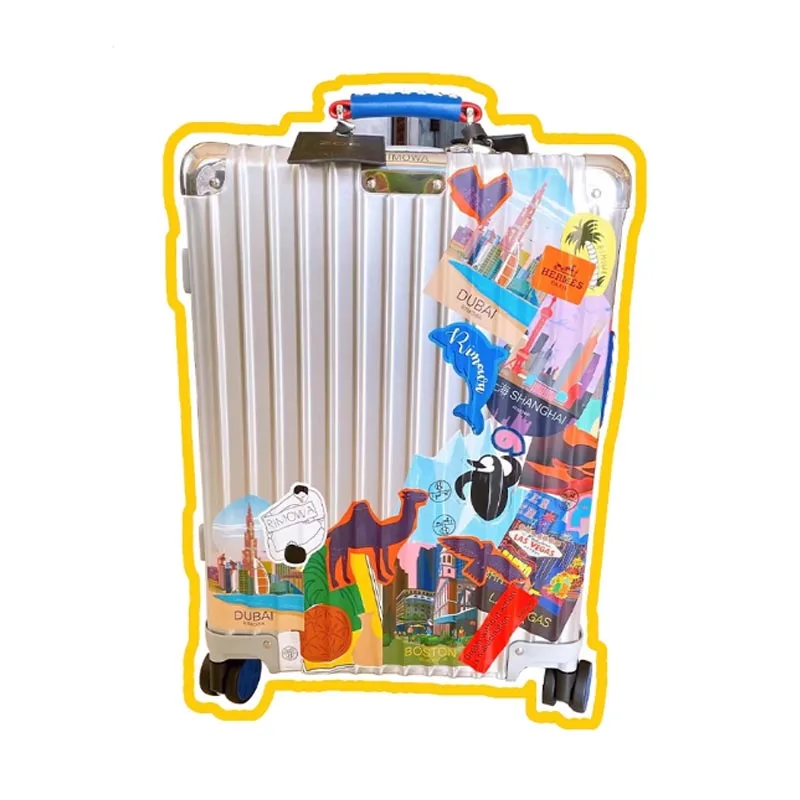 สติกเกอร์ไวนิลกันน้ำลายซีรีส์เมืองใหม่ สำหรับตกแต่งกระเป๋าเดินทาง ตู้เย็น แล็ปท็อป และโปสการ์ดที่ระลึกการเดินทาง