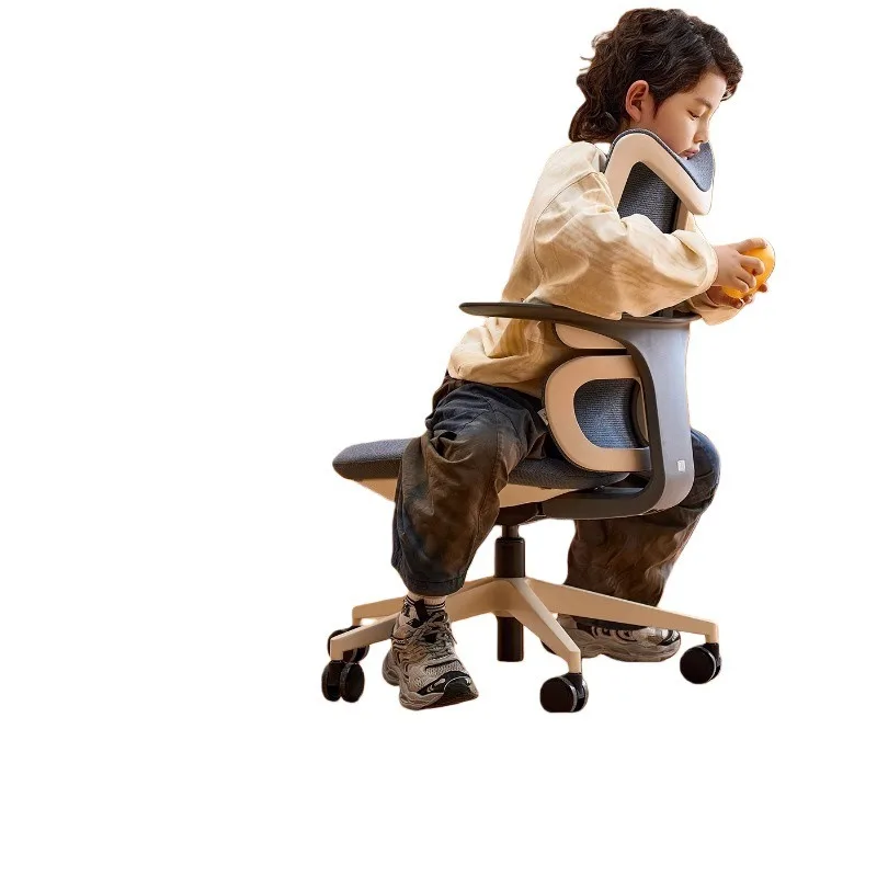 Primary and secondary school students computer chair study chair, youth correction can lift homework writing stool