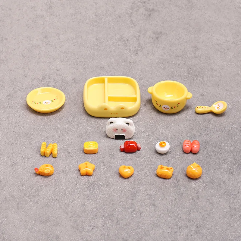 ชุดอาหารจำลองขนาดเล็ก ลายการ์ตูนน่ารัก สำหรับทำอาหารเล่น ของตกแต่งบ้านสุดน่ารัก ลดราคาพิเศษ