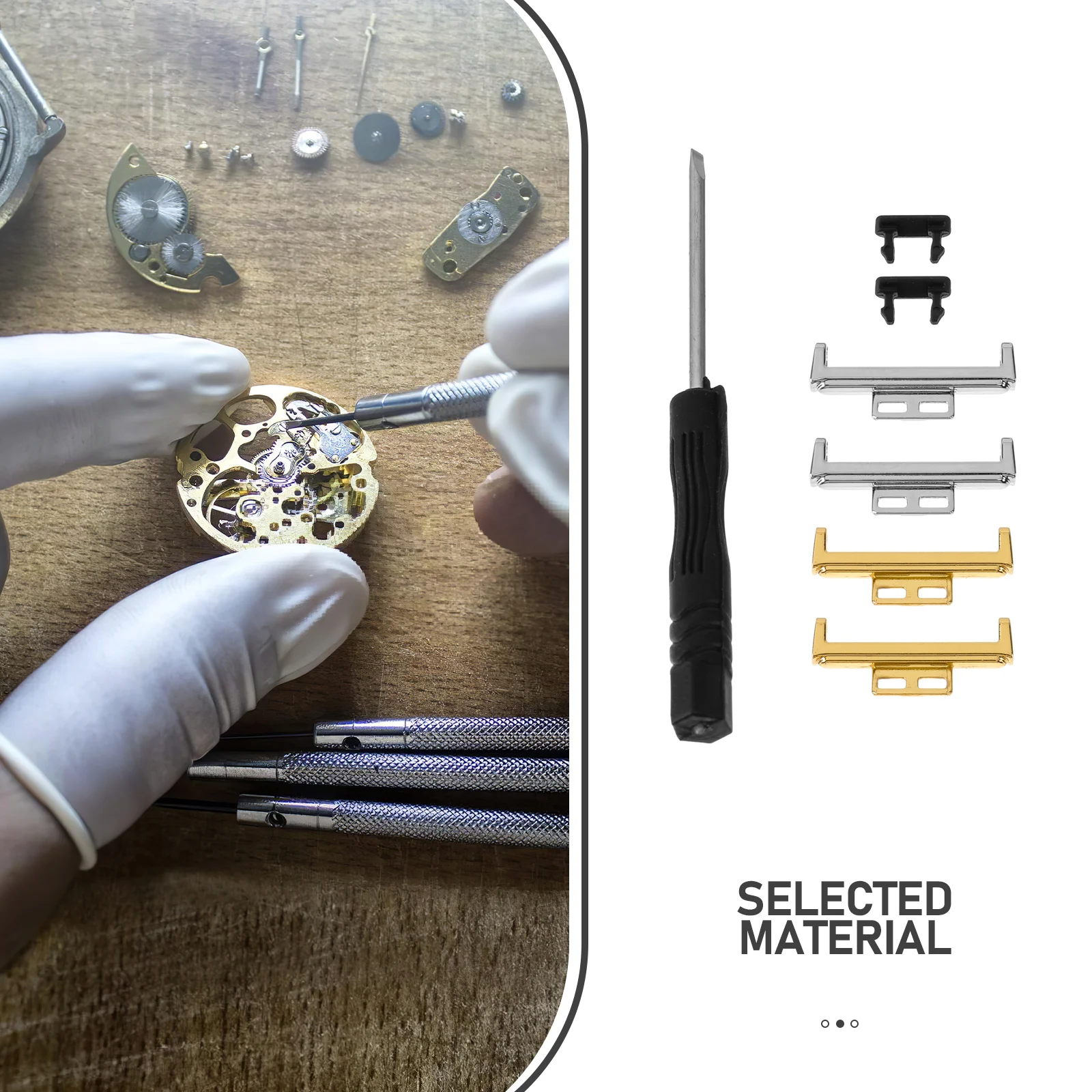 

Watch Connector Watchband Strap Connecting Adapter Metal Tool Accessory Replaceable