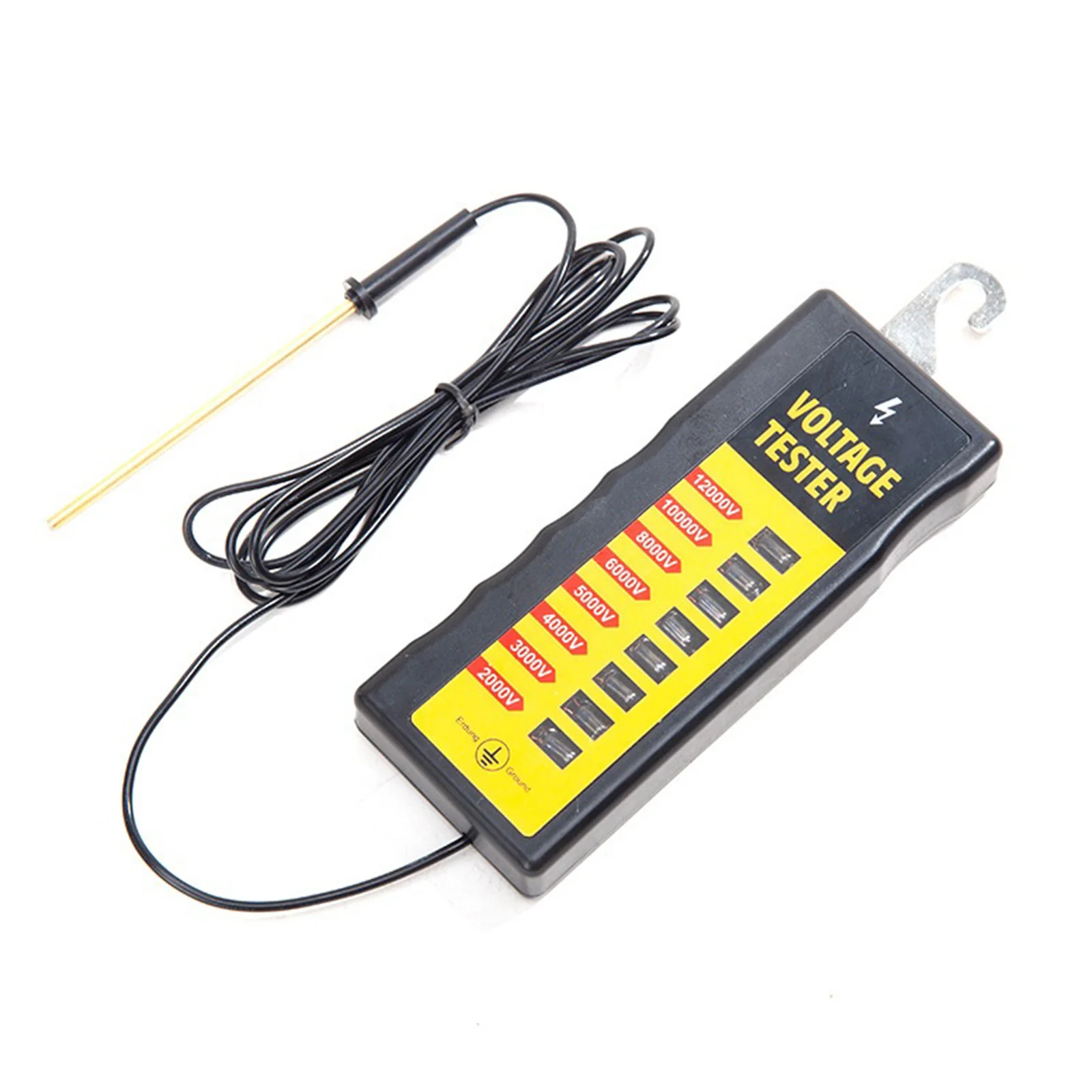 Electric Fence Tester Voltage Meter 7000/8000/12000V Ranch Fence Voltage Testing Tool Portable Farmer Tool