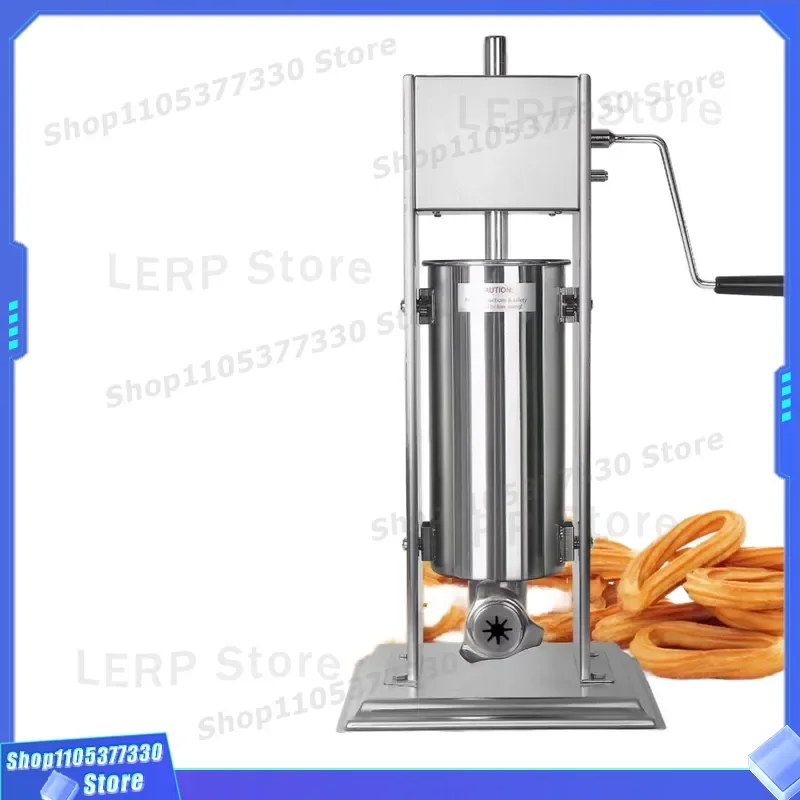 5L Commercial Churros Maker Machine Spanish Donut Fryer Snack Equipment for Food Truck Business Automatic Dough Extruder