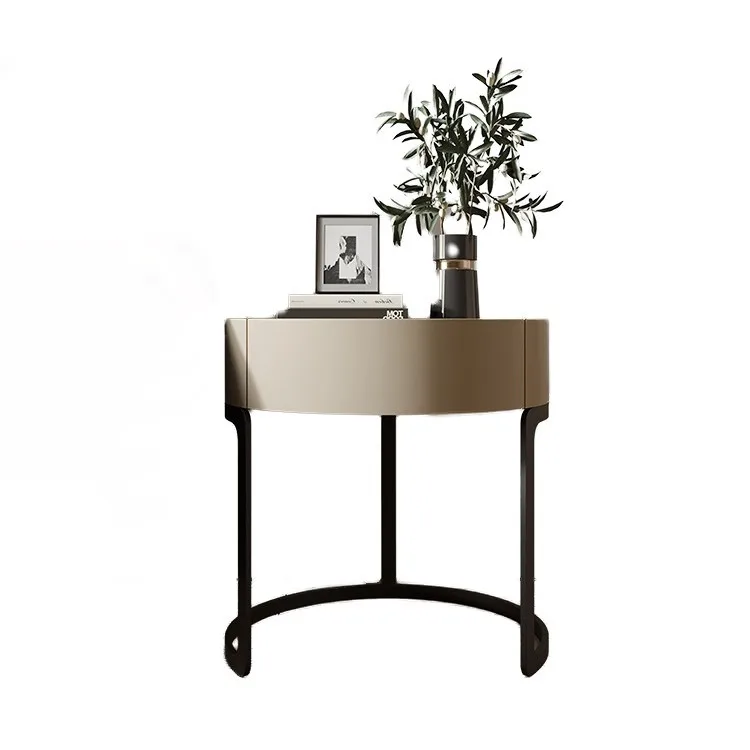 

Minimalist, solid wood, paint, bedside table, light luxury, bedroom, bedside table, locker