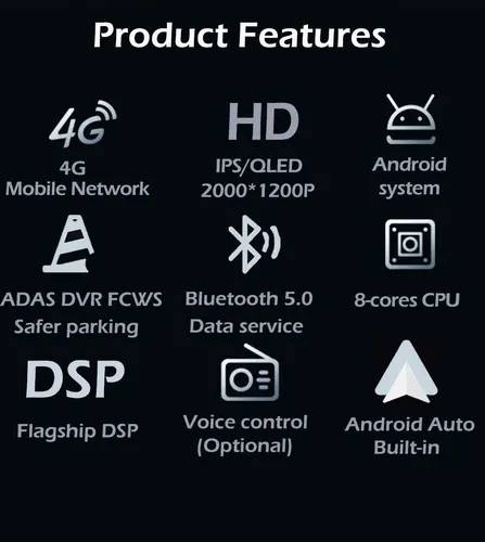 Imagen 2 del producto Android 15 Auto Radio reproductor de vídeo Multimedia CarPlay para Fiat Fiorino Qubo Citroen Nemo Peugeot Bipper 2008-2017 herramientas GPS