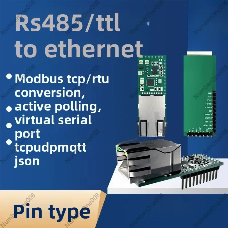 Serial Port Server To Ethernet Communication Module Ttl/485 To Tcp/IP Network Port Embedded Communication
