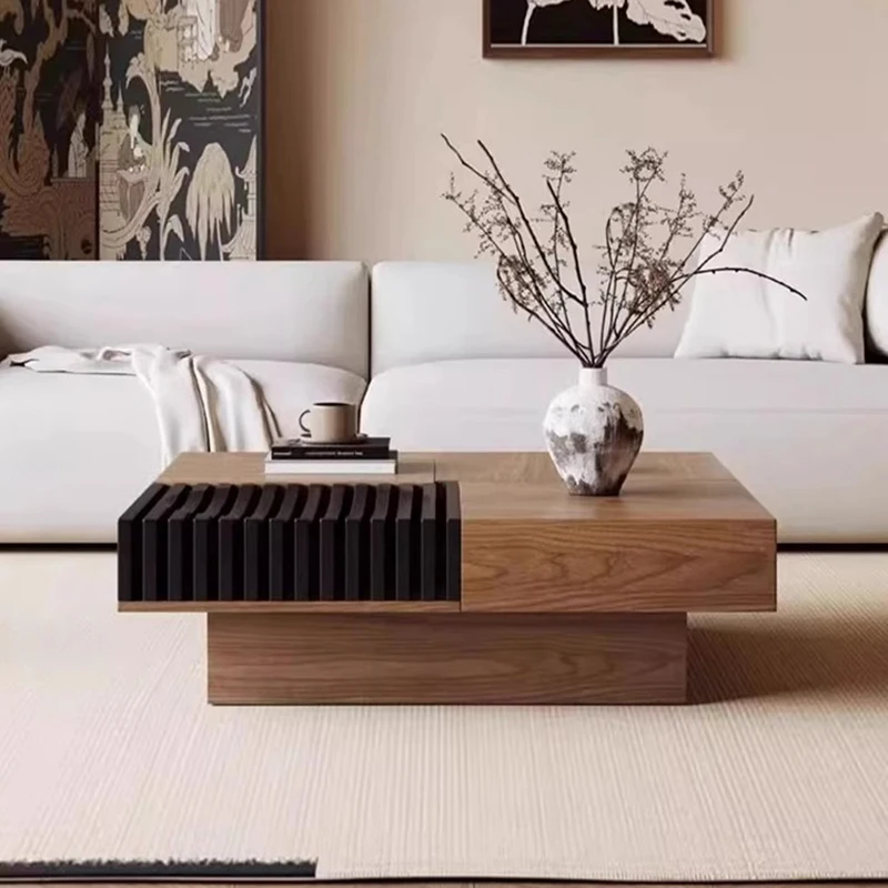 

Wood Living Room Side Table Fashion Interior Minimalist Small Japanese Coffee Table Hotel Mesas Bajas Living Room Decoration