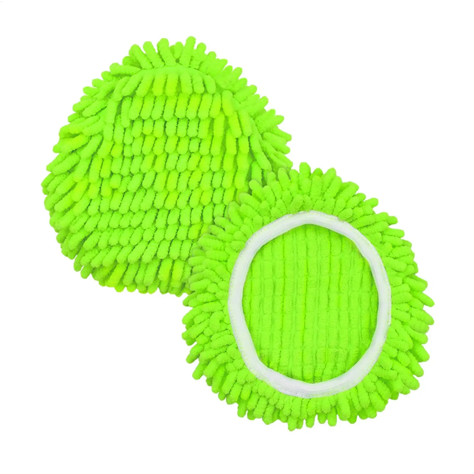 Mop Refill 2 Pcs Microfiber Deep Clean Reusable Heads Mop Refills Triangle Swivel Cleaning Replacement Accessories for Home