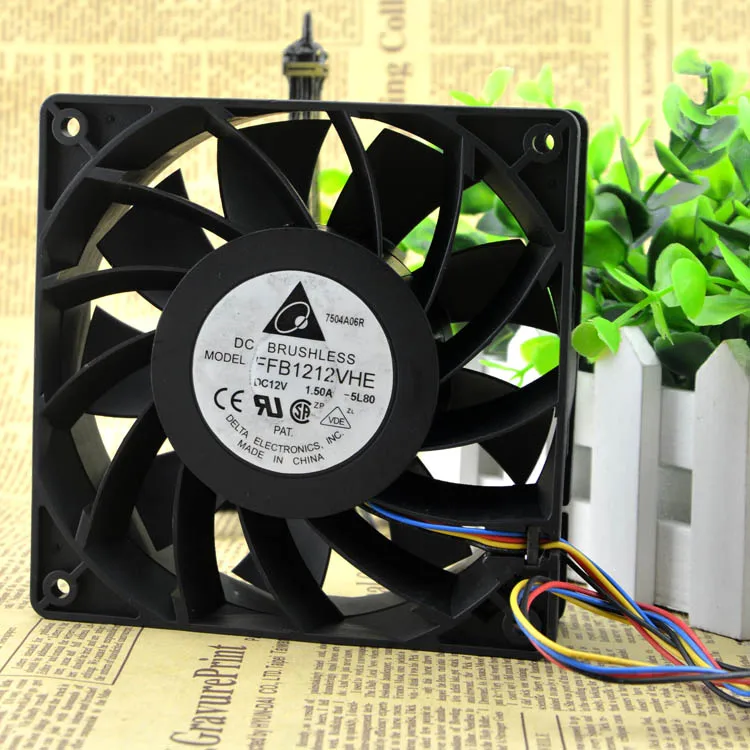 

FFB1212VHE 1.5A 12038 12V FAN 12CM 4PIN PWM SPEED DETECTION