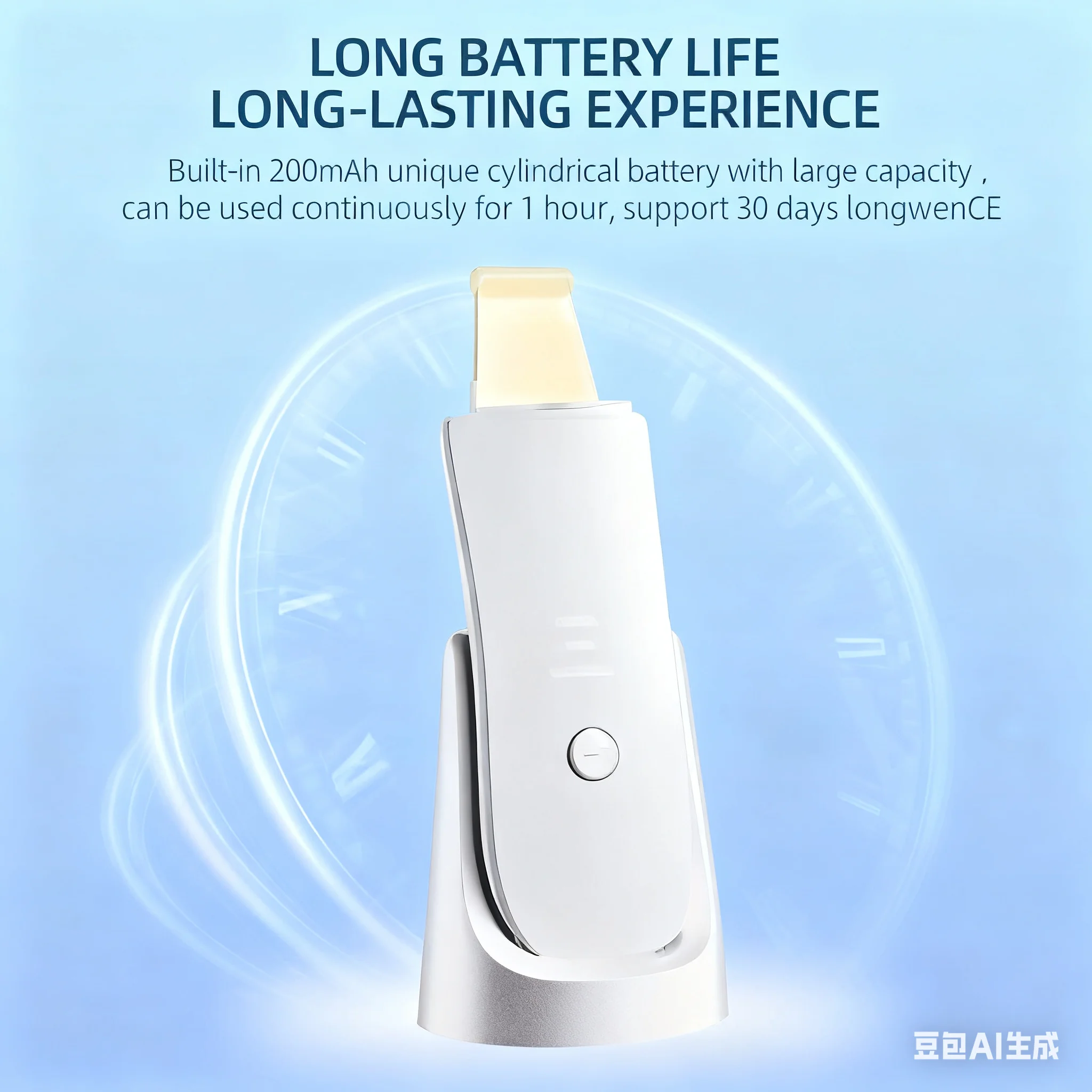 Grattoir de peau à ultrasons, nettoyage des pores du visage, nettoyage en profondeur, Instrument d'élimination des points noirs, Machine adaptée aux Instruments de beauté