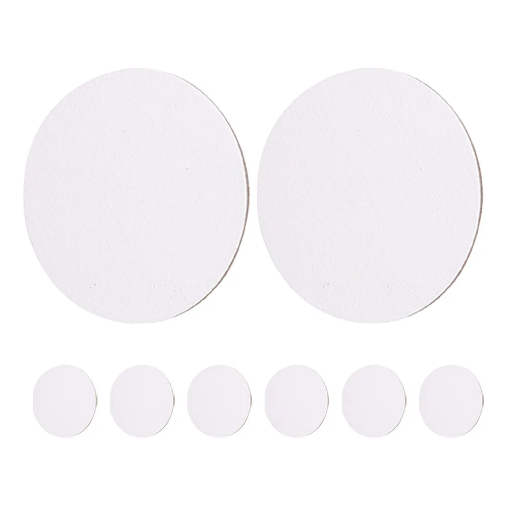 8Pcs Round Oil Painting Canvas Boards 4 Inch Blank Circular Canvases for Acrylic Watercolor Painting Artists DIY Crafts