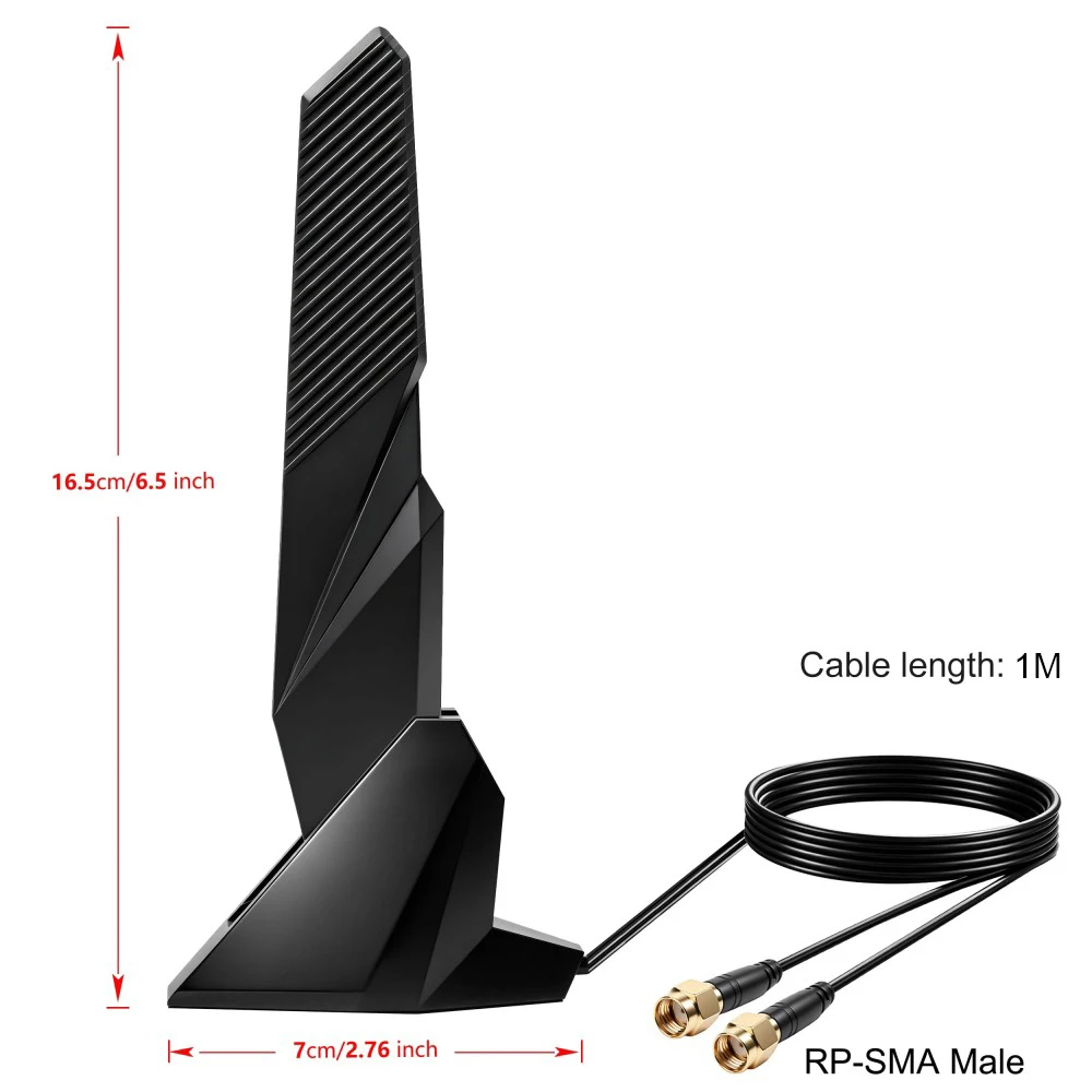 2.4GHz 5GHz 6GHz Tri-band WIFI 6E Antenna For PC Desktop Computer ASUS ROG Strix Gigabyte Aorus Gaming WIFI Motherboard Card