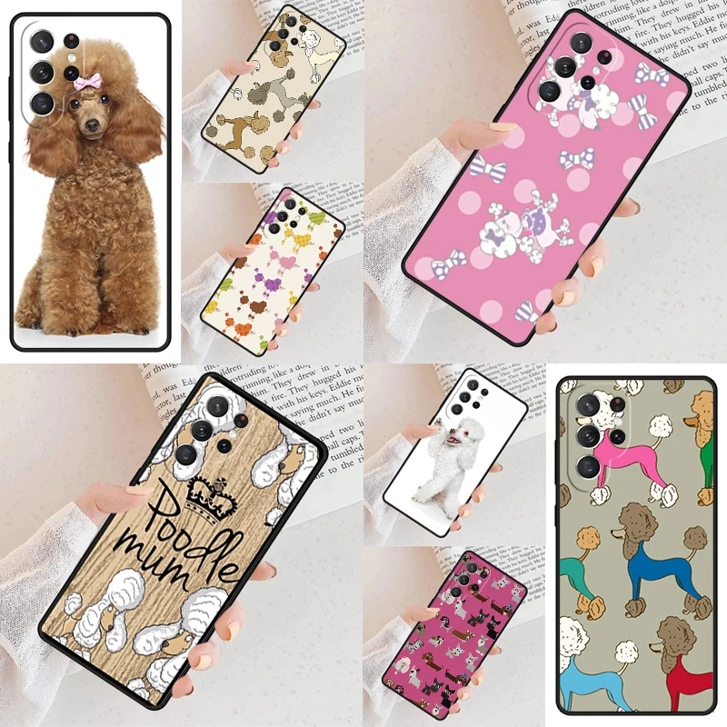 Beagle Poodle Mum Dog Colorful Phone Case For Samsung Galaxy S24 S23 S22 S21 Ultra S10 Note 10 Pro S20 Plus FE S9 S8 Cover