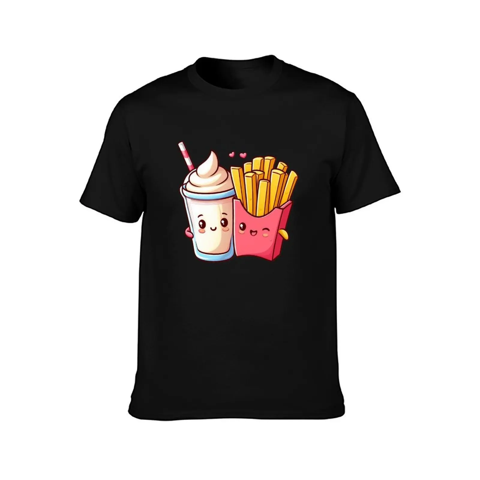 Milkshake and Fries T-Shirt t shirt man designer T-Shirt