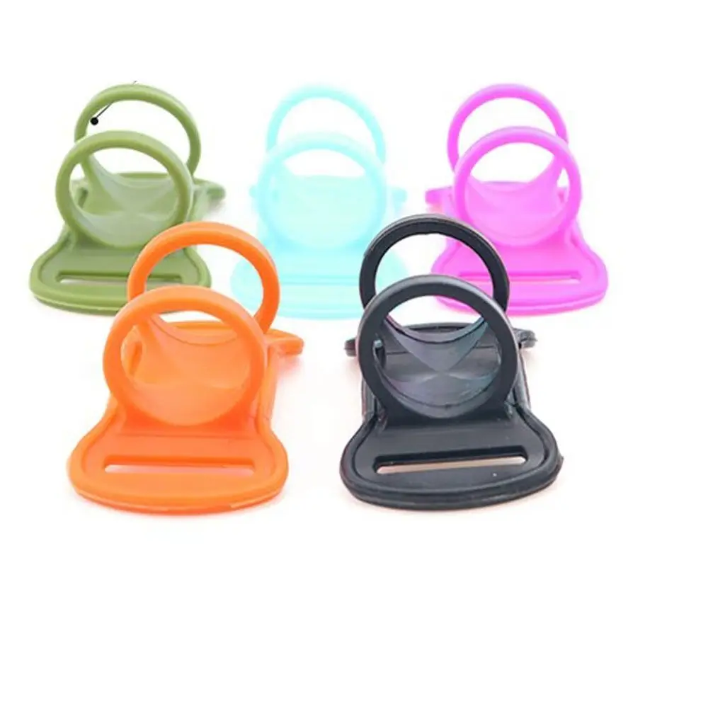 Silicone Headlamp Flashlight Holder 5 Colors Elastic Band Hands-Free Head Lamp 6.2*3.6*3cm/2.44*1.18\