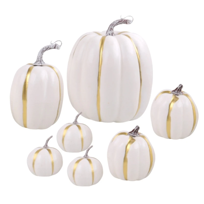 Celebrate Autumn with 7Piece Pumpkins Ensembles, Thanksgiving Home Accent