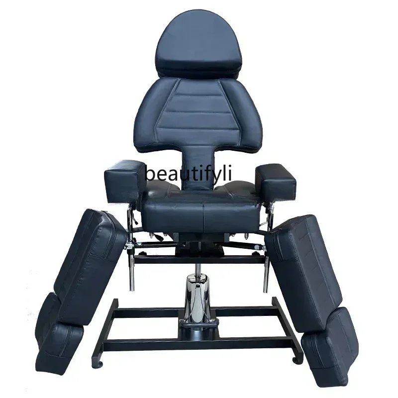 LHY26ss Single Split Leg Tattoo Couch Multifunctional Adjustable Tattoo Chair Facial Bed Hydraulic Lifting Tattoo Eyebrow Reclin