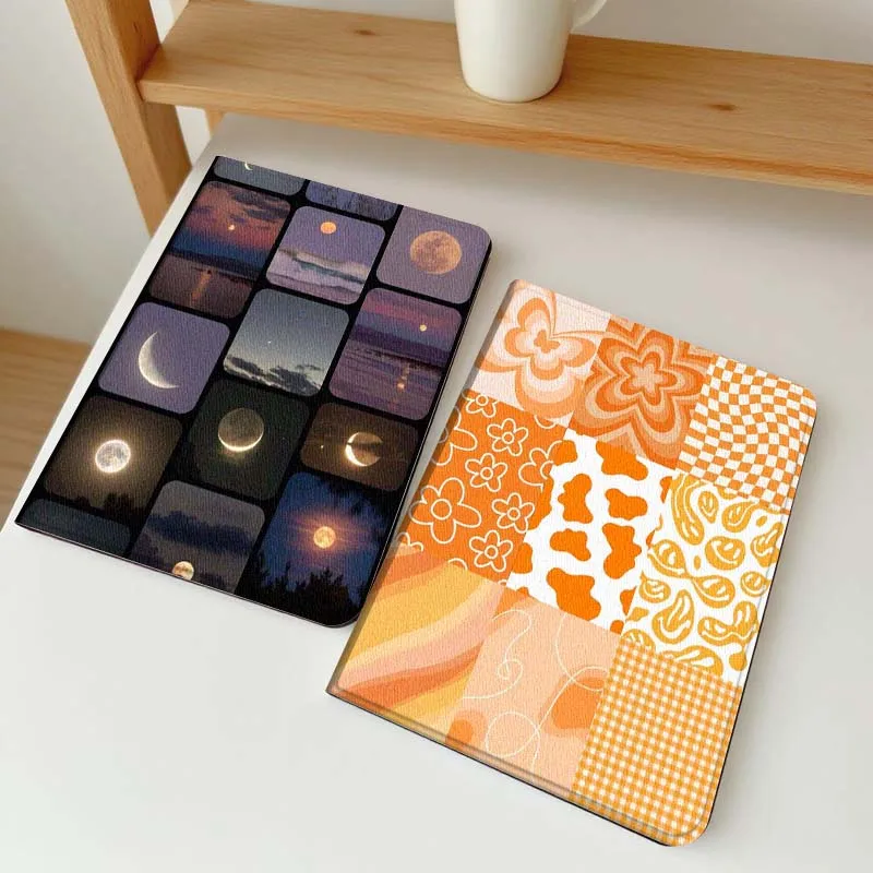 

Crescent Moon Night Sky Full Tablet Case For Apple iPad Air Pro mini 1 2 3 4 5 6 7 8 9 11 M2 M3 M5 M4 5th 6th 7th 10th 11th Gift