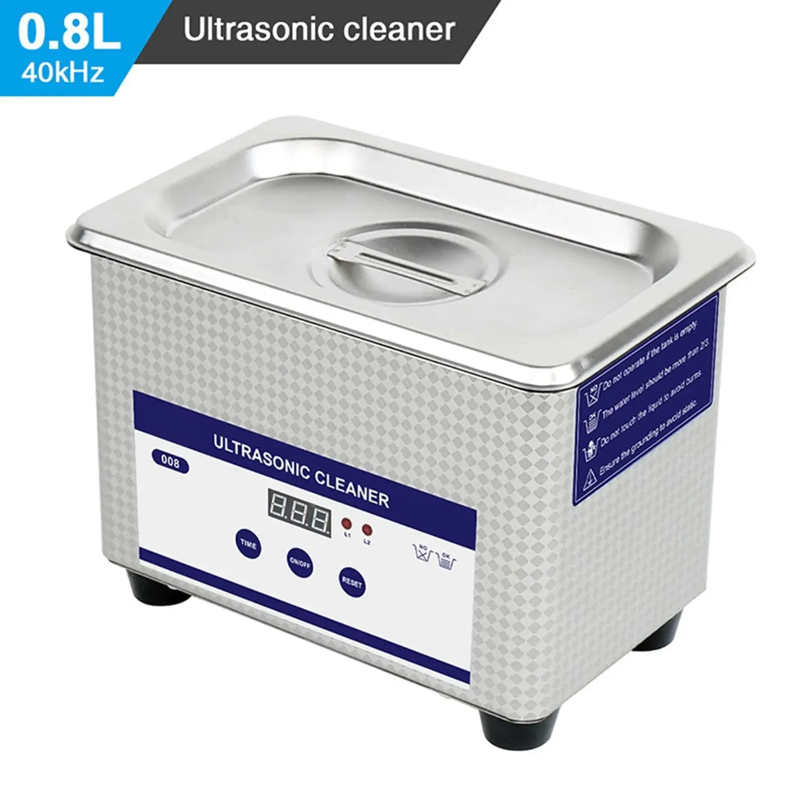 

Ultrasonic Cleaner Ultrasound Glasses Jewelry Cleaner 40KHZ High Frequency Ultrasonic Washing Bath for Glasses Jewelry Cleaning