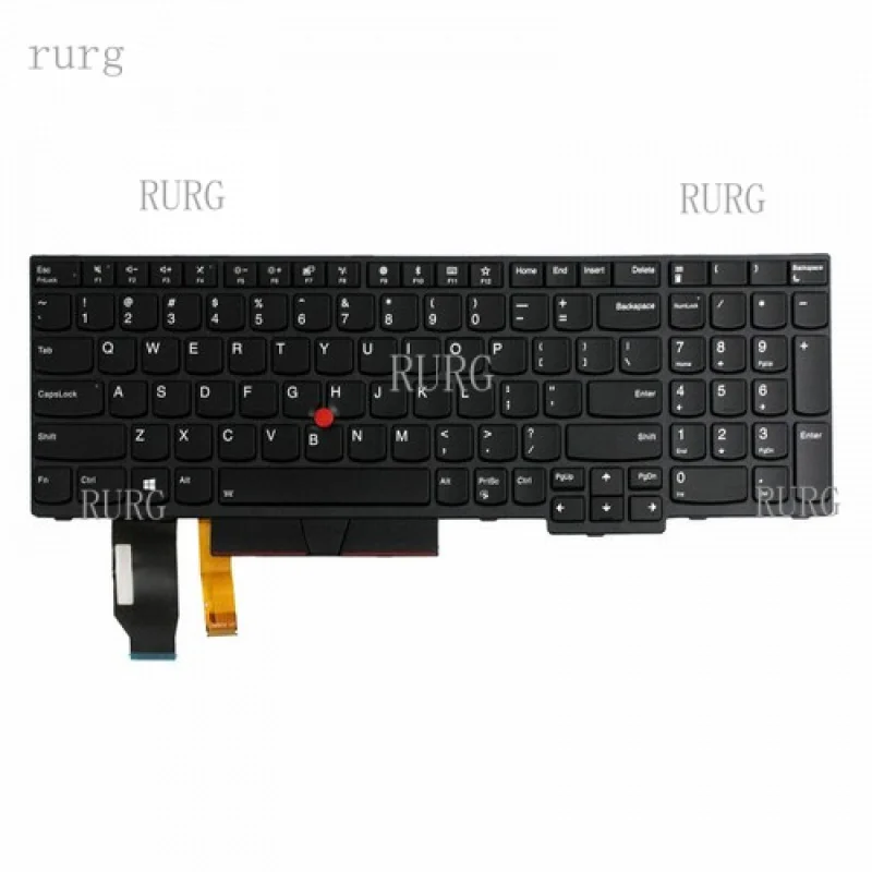 

L клавиатура США с подсветкой для Lenovo Thinkpad E580 E585 T590 P52 P53 P72 P73
