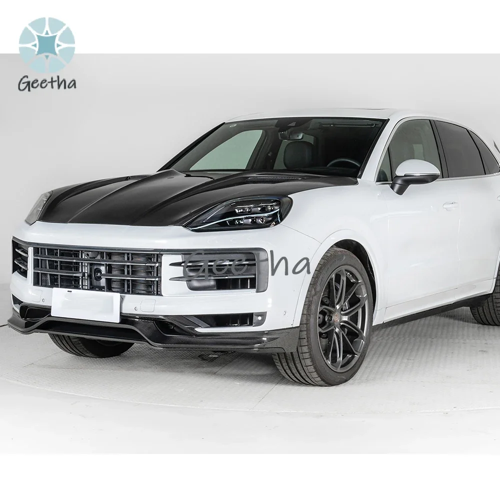 

For Easy Installation Bumper Lip Carbon Fiber Front Lip Carbon Car Body Kits for Porsche Cayenne 9Y0.2 TKT 2024-2025
