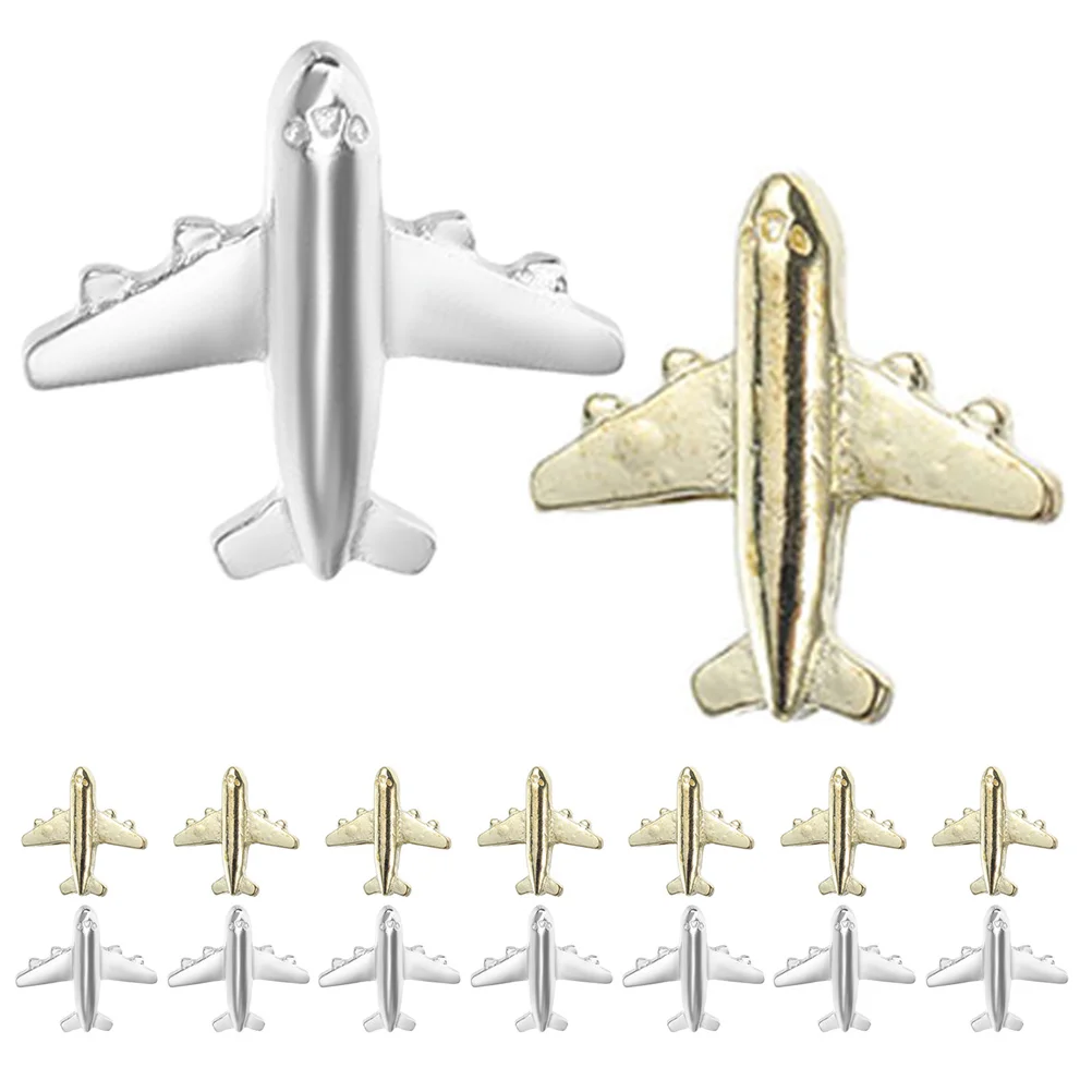 Punaises d'avion en métal, épingles d'avion, décorations de panneau de liège, bouton de bienvenue, clous de bulletin, 24 pièces