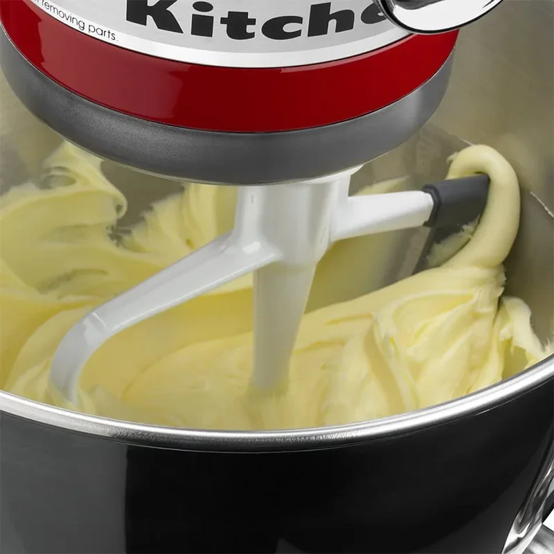 Kitchenaid 4.5-5 qt acessório misturador vertical, com lâmina misturadora borda de silicone flexível, raspador tigela