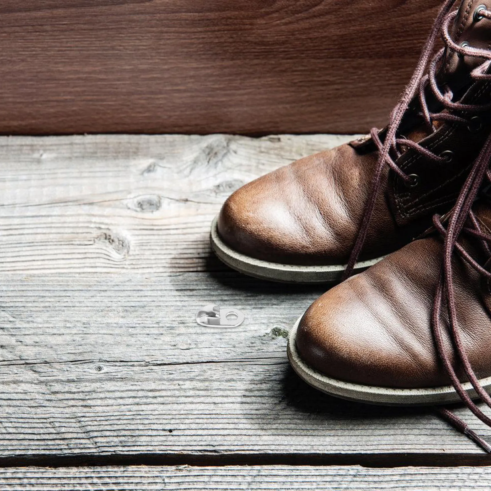 

20Pcs Metal Shoelace Buckle for Boots Sneakers Hiking Shoes Rustproof Easy Press Lock Clip Stylish Rivet Design Shoe Repair