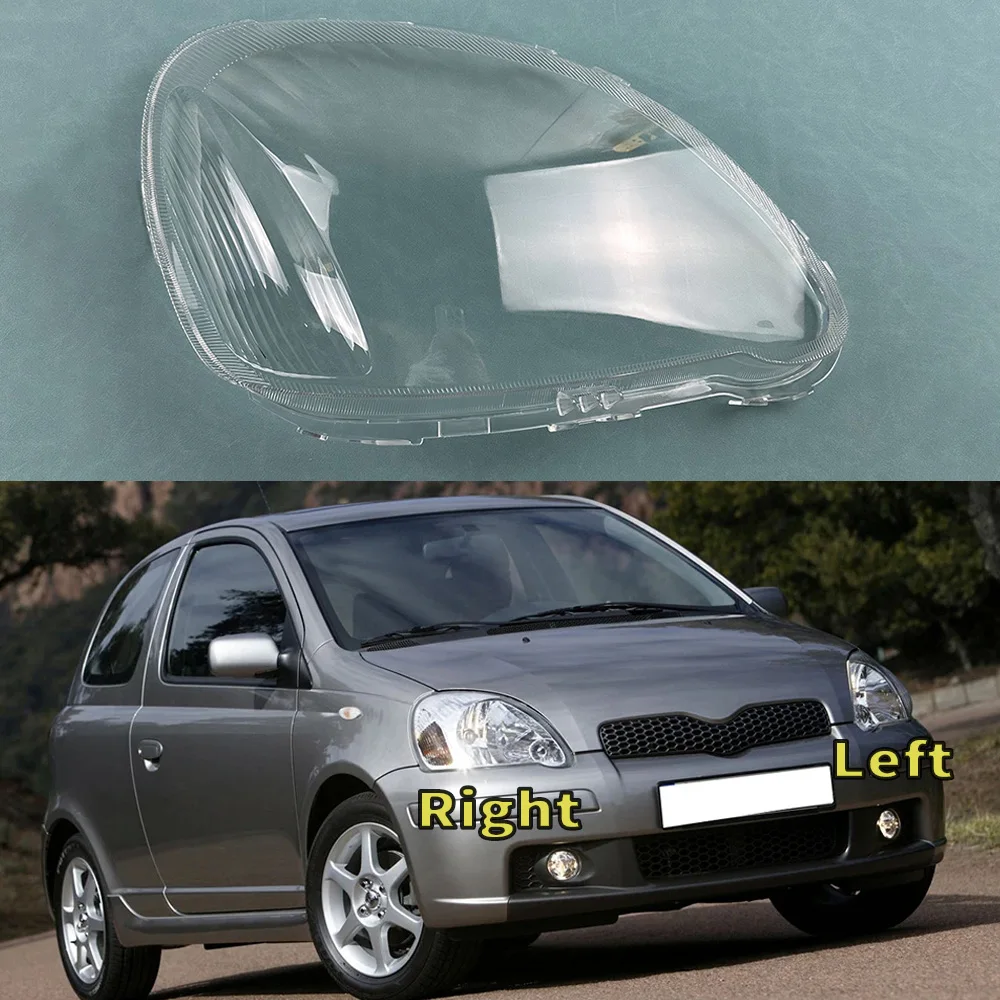 For Toyota Yaris 2003 2004 2005 Car Front Headlight Cover Auto Headlamp Lampshade Lampcover Head Lamp light glass Lens Shell