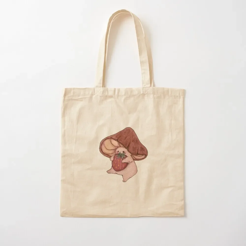 Strawberry for Dinner Tote Bag shopper bag woman shopper bag women canvas custom fabric Women's handbag