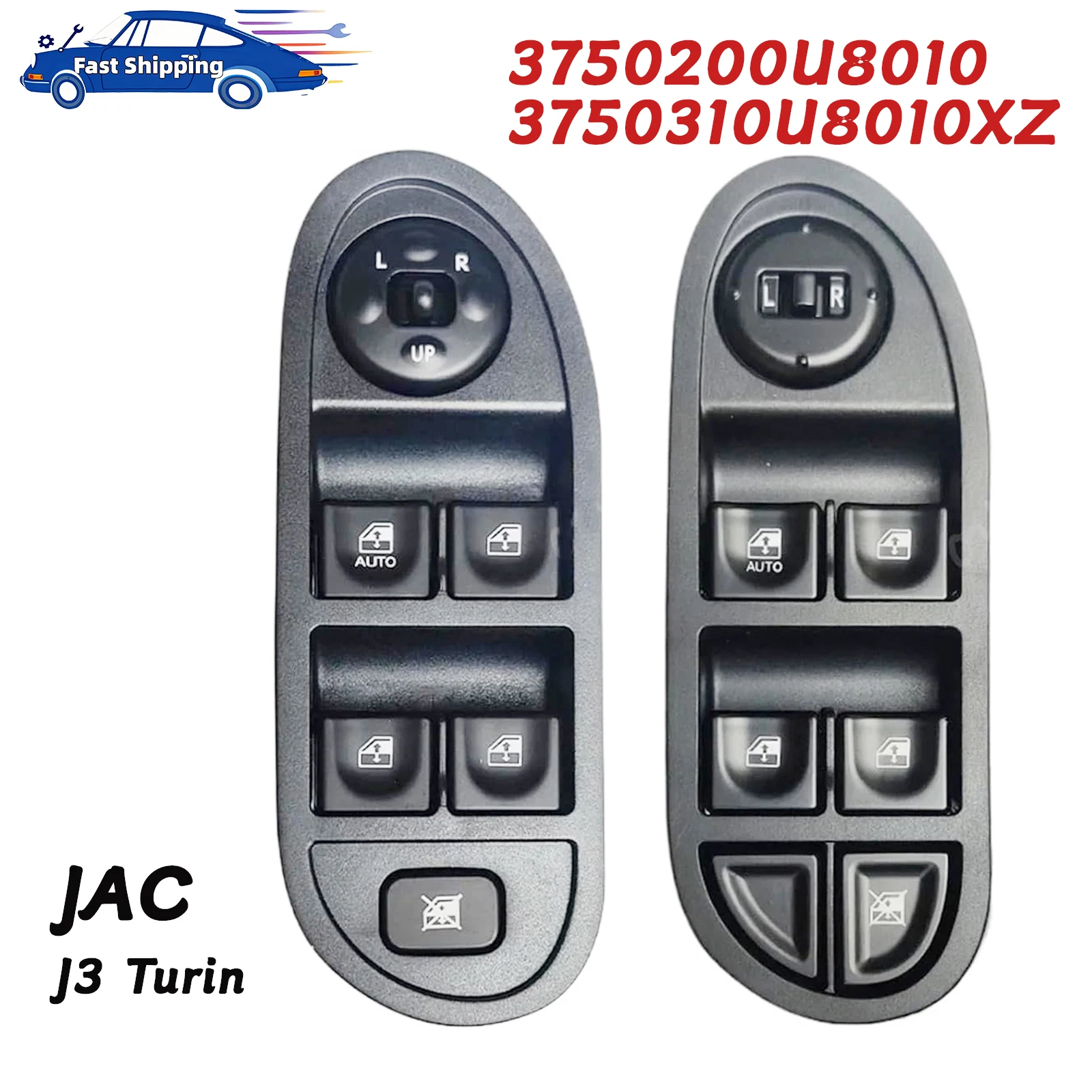 

3750200U8010 Electric Power Window Control Switch Glass Lifter Regulator Button For JAC J3 Turin OE 3750310U8010XZ