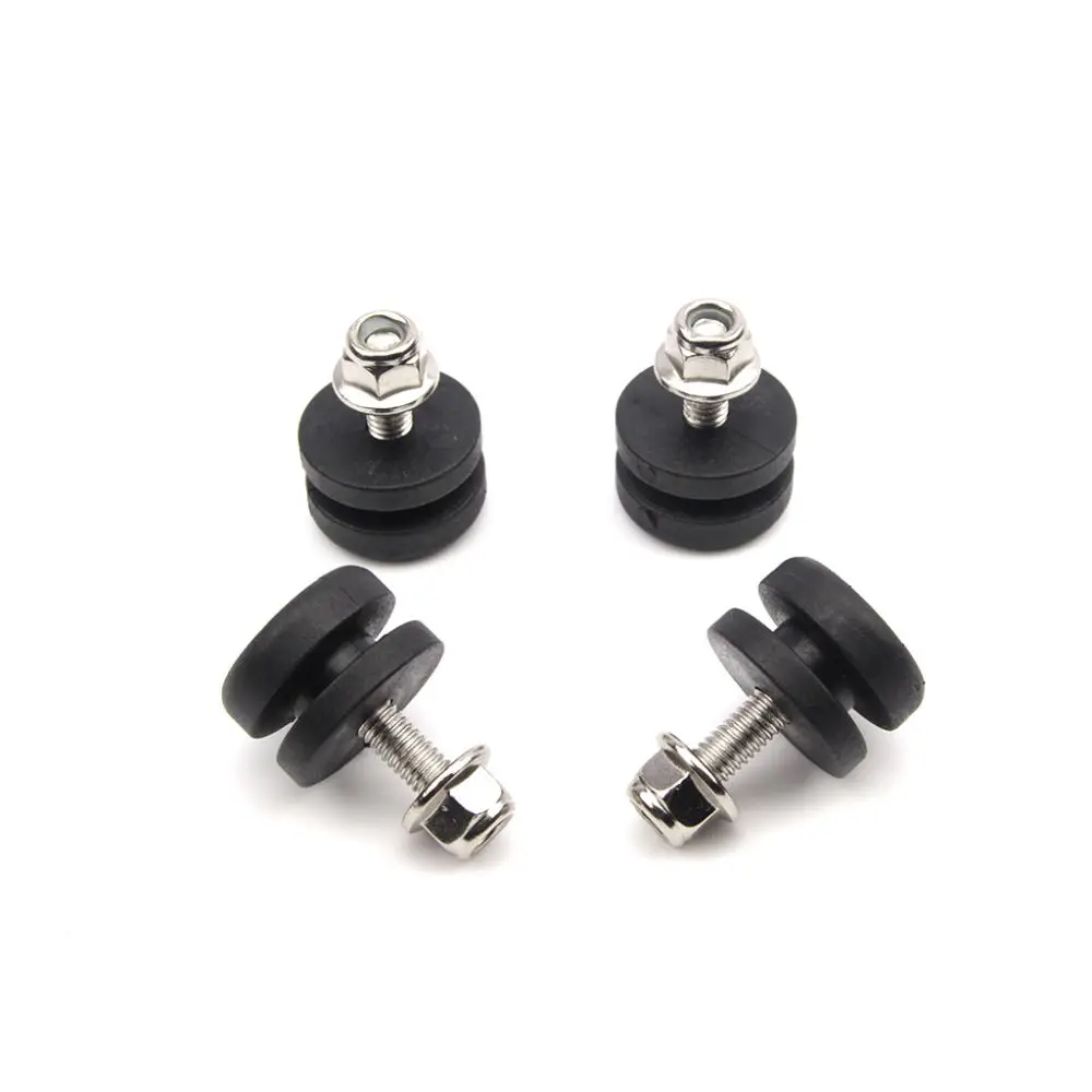 Universal Quick Release Base Plate Cushion Motorcycle Aluminum Top Tail Box Mount Hardware Nylon Vibration Damping Pad