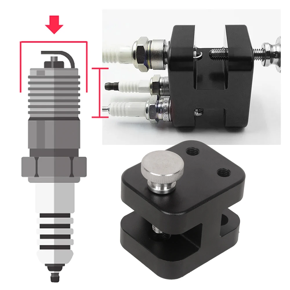 

Инструмент для регулировки зазора свечи зажигания Алюминиевые черные/серебряные аксессуары 10 мм/12 мм/14 мм