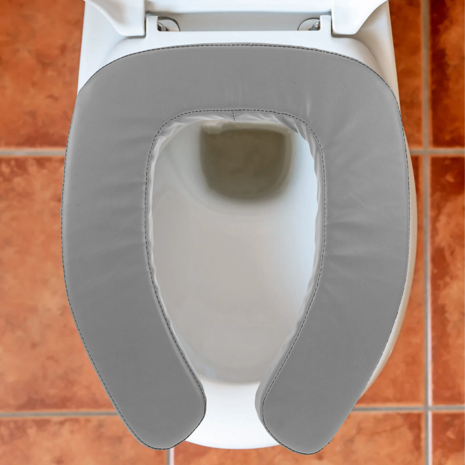 

Toilet Seat Cushion Thick Padded Washable Waterproof Riser For Seniors Elevated Comfort Mat Household Bathroom Travel Use