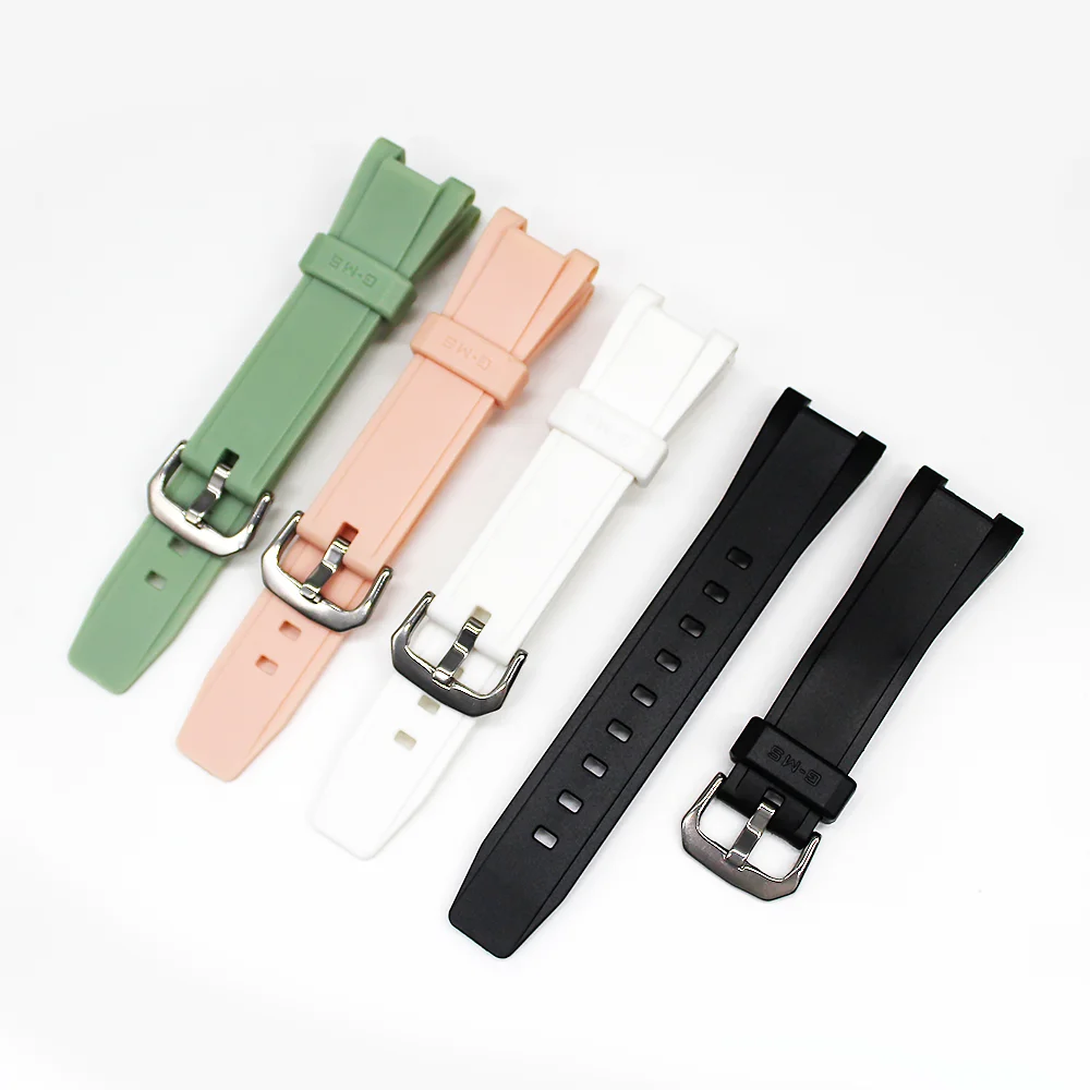 حزام ساعة اليد ل MSG-S200G-4 / 1A / 5A MSG-W200 لينة الراتنج بولي TPU حزام الساعات دبوس مشبك المعصم الفرقة سوار حزام الرياضة مقاوم للماء st