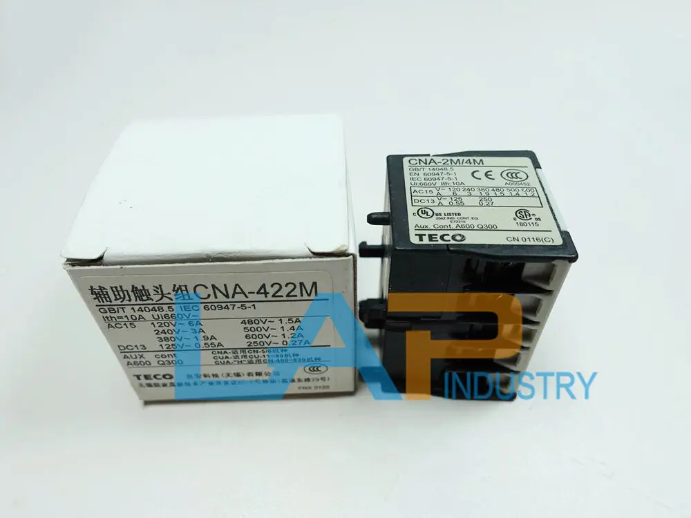 

1PCS NEW FOR TECO Auxiliary contact CNA-2M/4M 2 open and 2 close 10A