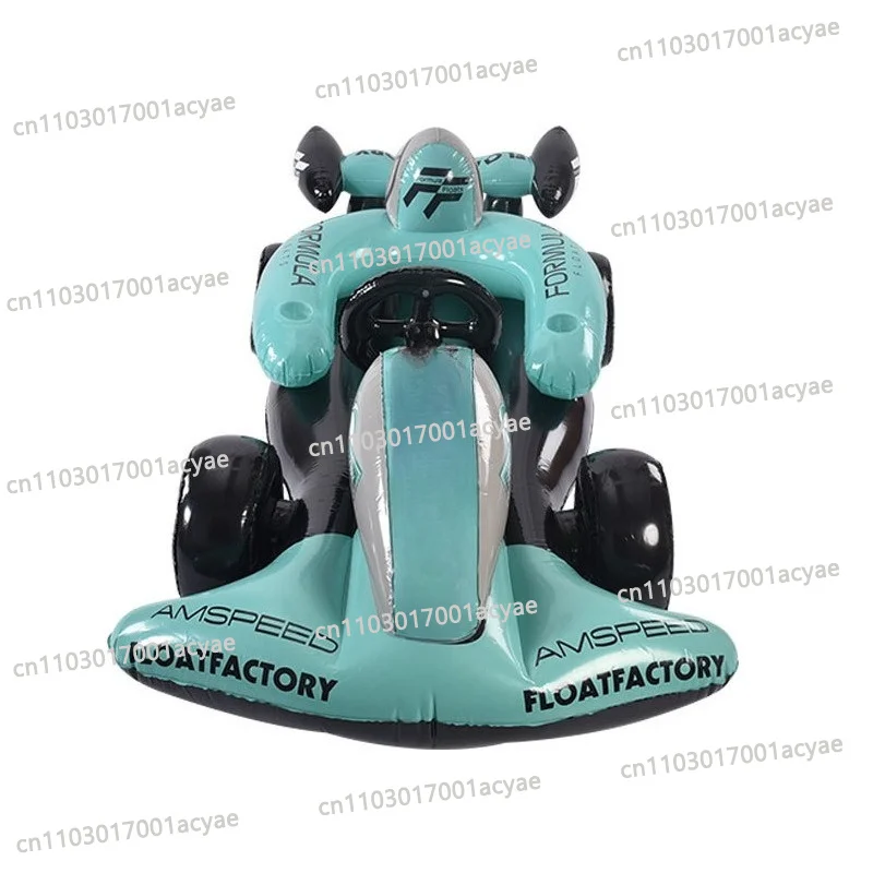 New, adult cartoon model PVCF1 seat, inflatable racing car floating row large toy