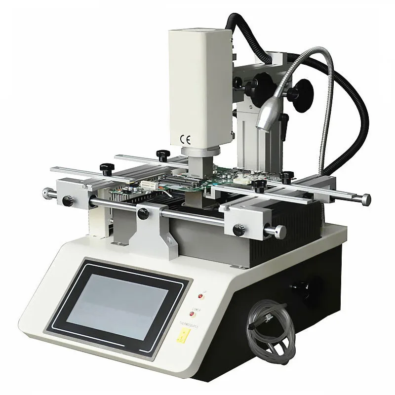 WDS-520 BGA Rework Station SMT Infrared Soldering Repair Tools IC Chip Hot Air Welding Equipment 3 Temperature Area Touch Screen