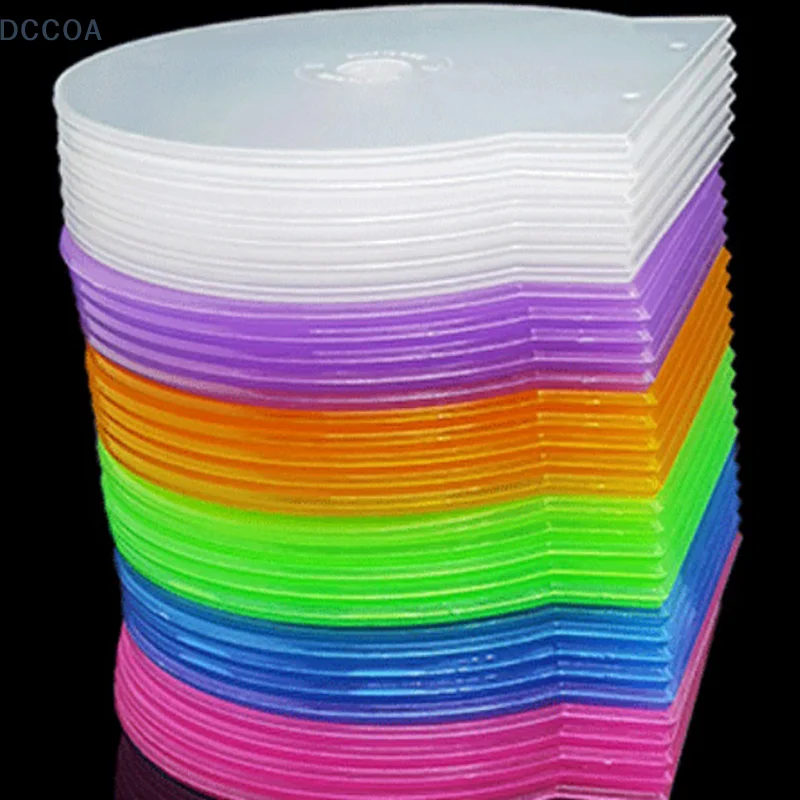 1PC CD Box Round Transparent Plastic Box Thickened DVD CD Box CD Storage Box 12.5CM