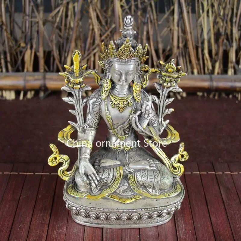 Antique Miscellaneous Collection Antique Bronze White Copper Silver Study Home Ornament Boutique Crafts Orchid Finger Guanyin