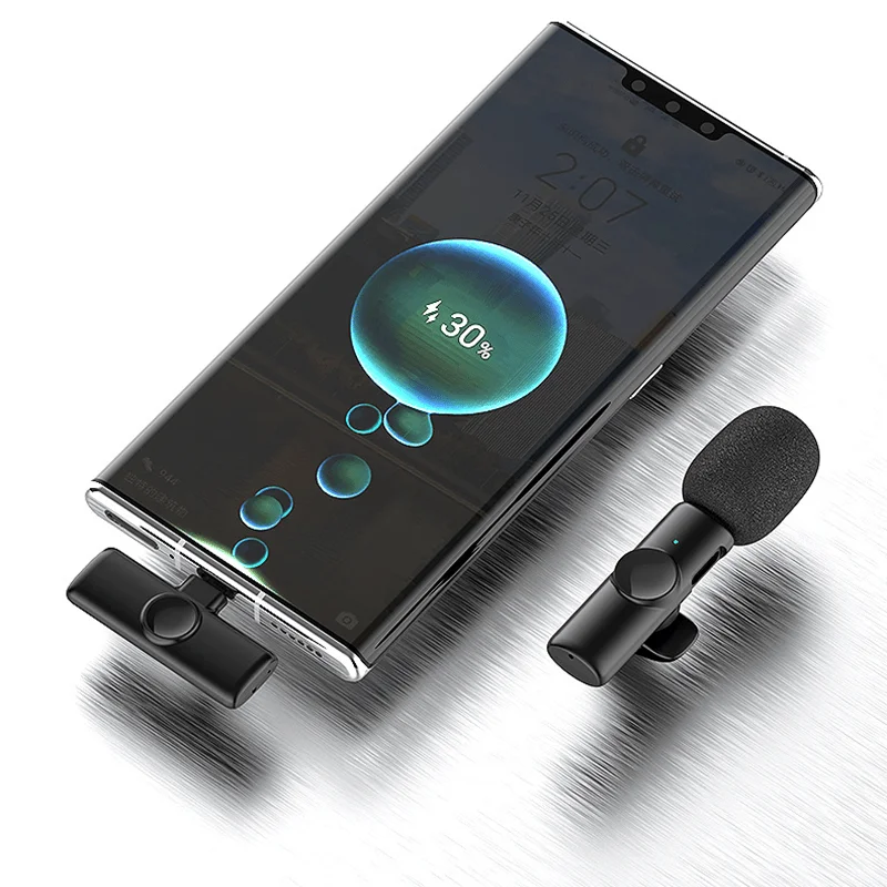 Micrófono de solapa inalámbrico USB C, mini micrófono con cancelación de ruido para iPhone 17 16 15, para grabación de video, vlogs 3