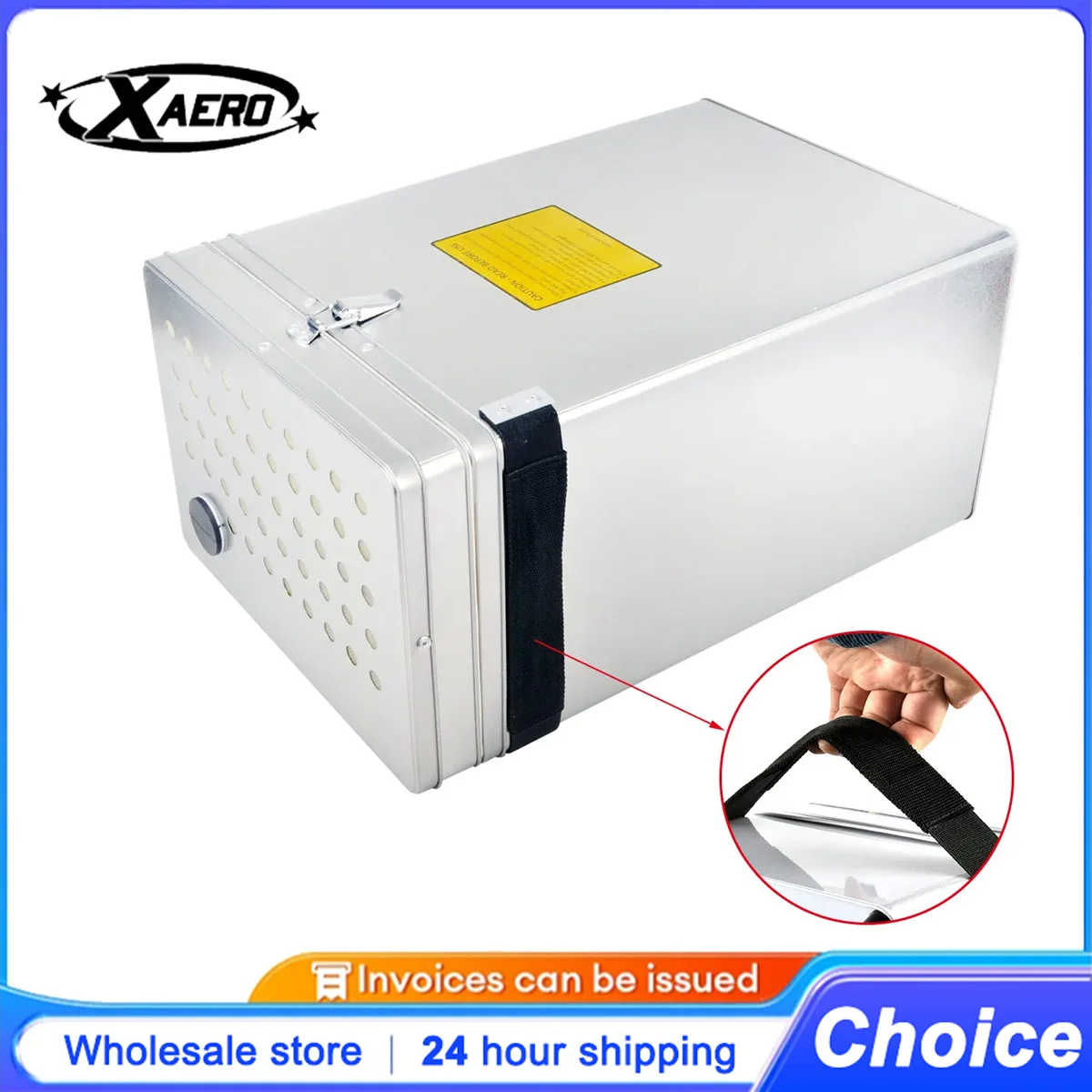 BAT-SAFE Medium Large Lipo Battery Safe Box - Fireproof Explosion Proof Container for RC Drone Airplane Model Battery Storage