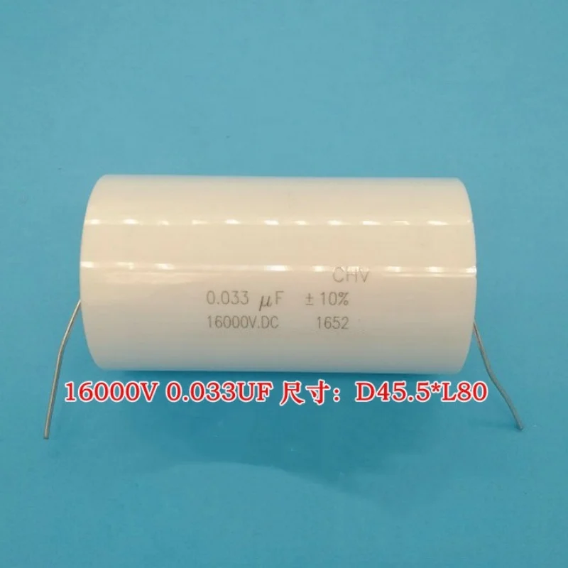 

1PCS high voltage polypropylene film capacitor 0.033UF 33nf 16000V 16kv 45.5X80MM