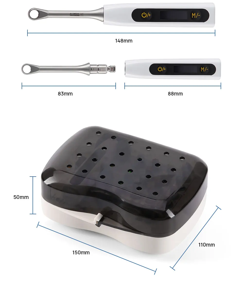 AZDENT Dental Implantat Drehmoment Schraubendreher Schraubenschlüssel Bunte Elektronische Drehmoment Universal Werkzeuge 16 stücke Treiber Kit Box Autoklavierbar – Detail 7