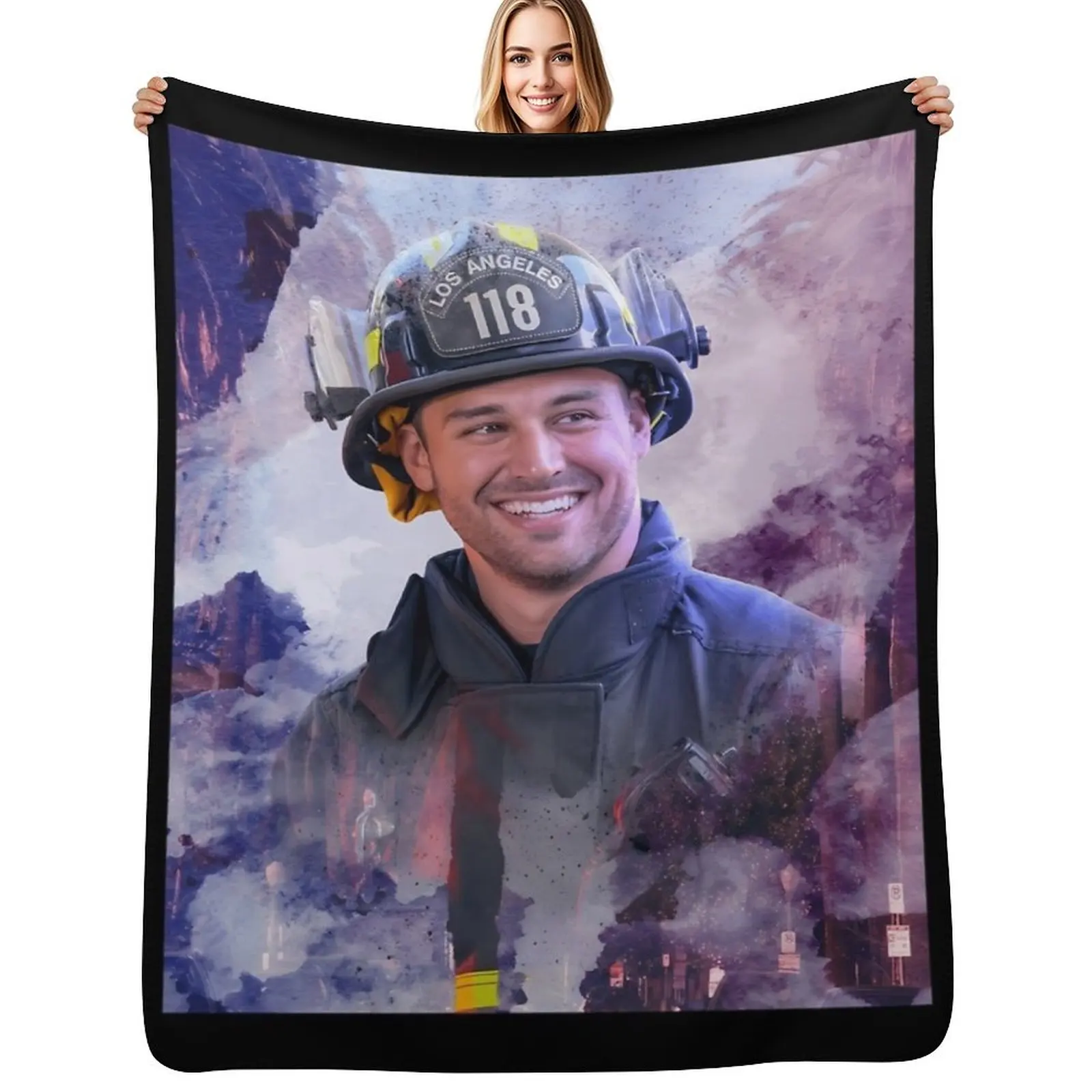 Eddie Diaz - L.A. Dream Throw Blanket Wrinkle Resistant Lightweight Blanket