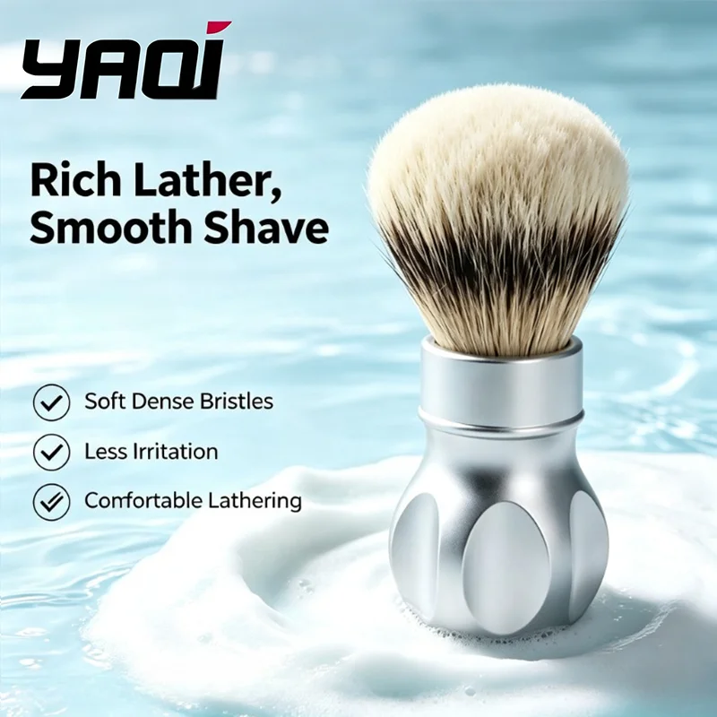 2026-yaqi-24mm-profesional-gemini-mango-de-metal-cromado-mate-con-punta-plateada-brocha-de-afeitar-para-hombres
