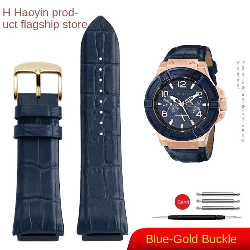 Bracelet De Montre En Cuir Résistant 22mm Pour Guess W0400G2 W0040G7 W0247G4 - BPBZUTUMDZ
